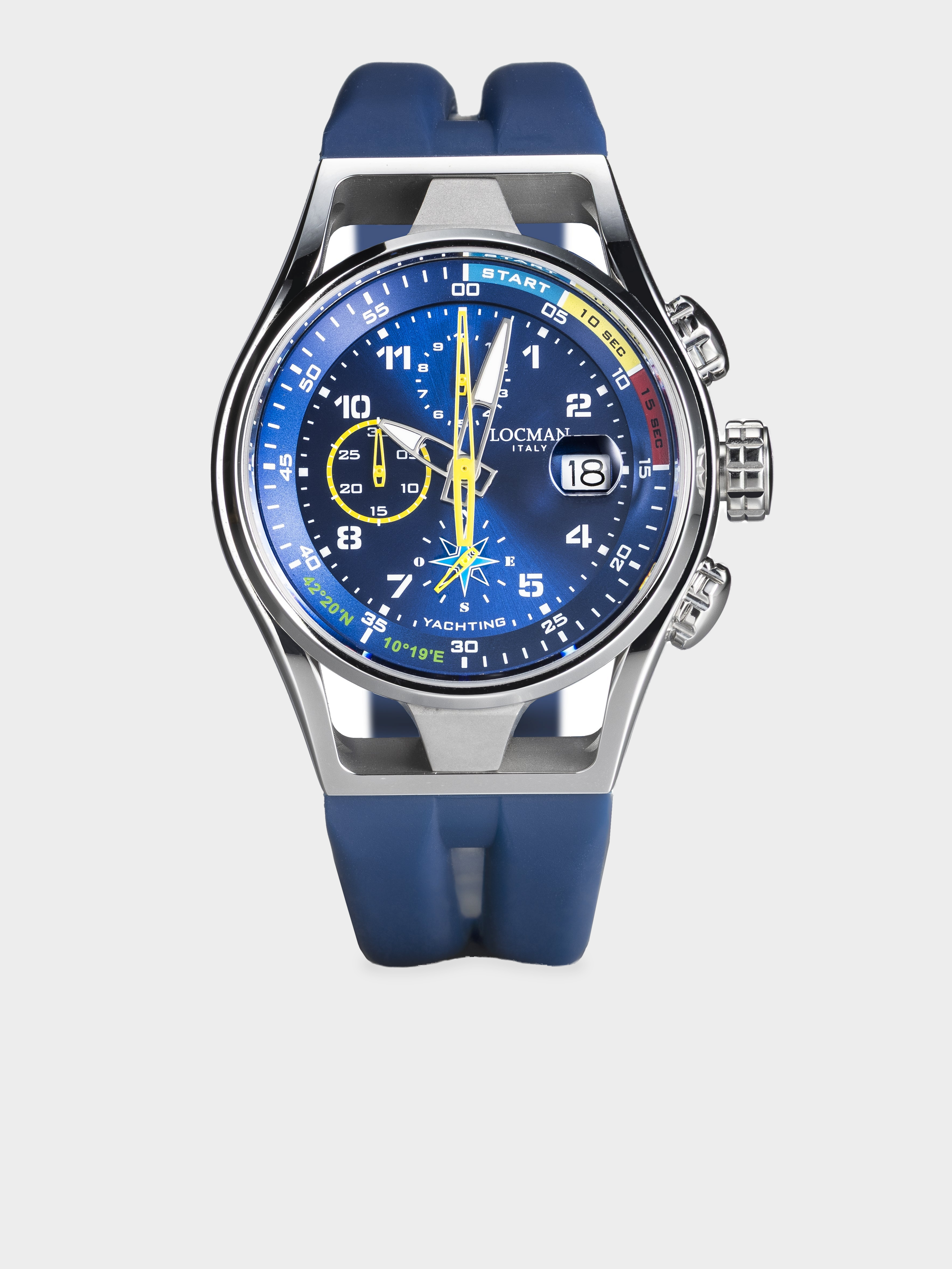 Line Blue Quartz Chronograph, 42mm — Blue