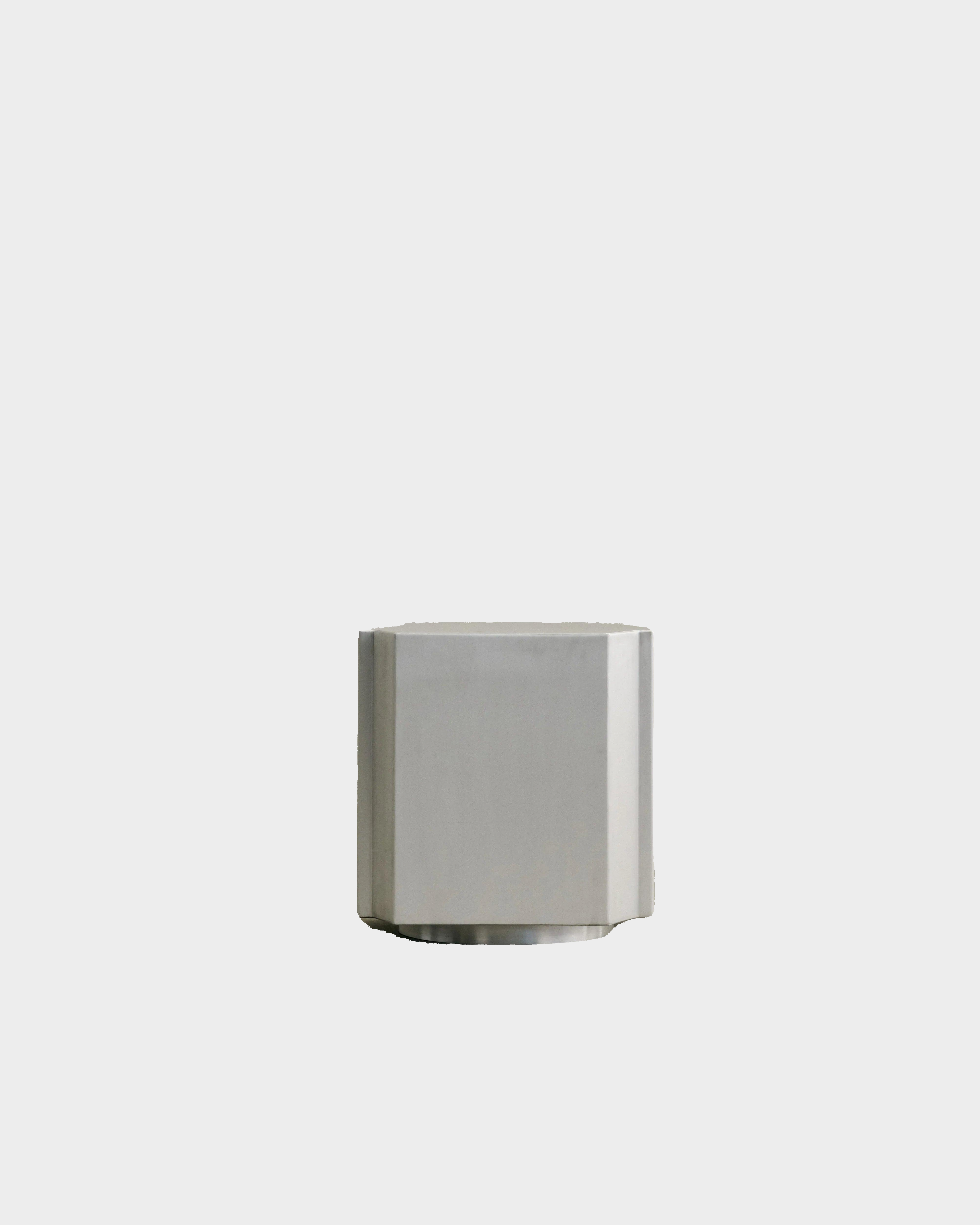 Form Hand-Welded Metal Stool — BRUSHED ALU