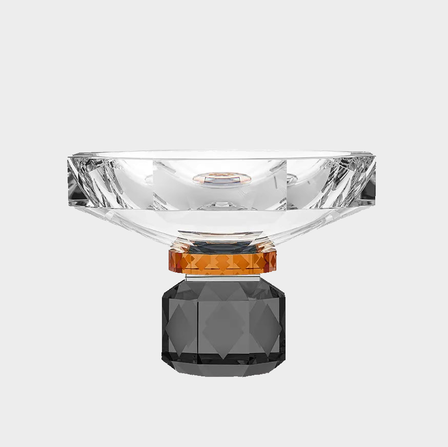Vale Amber and Black Crystal Bowl — Default Title