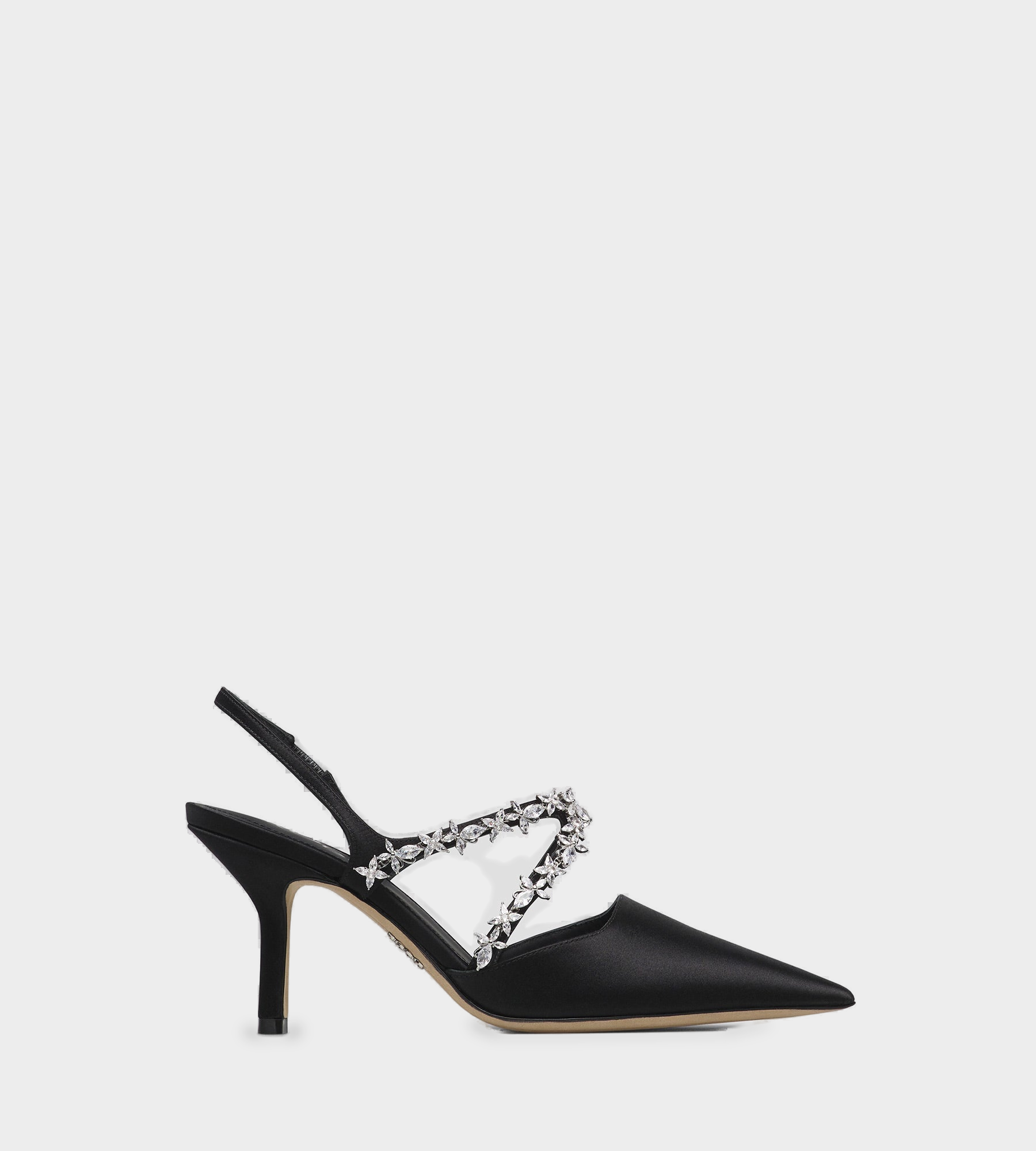 Tracy 80 Satin Slingbacks