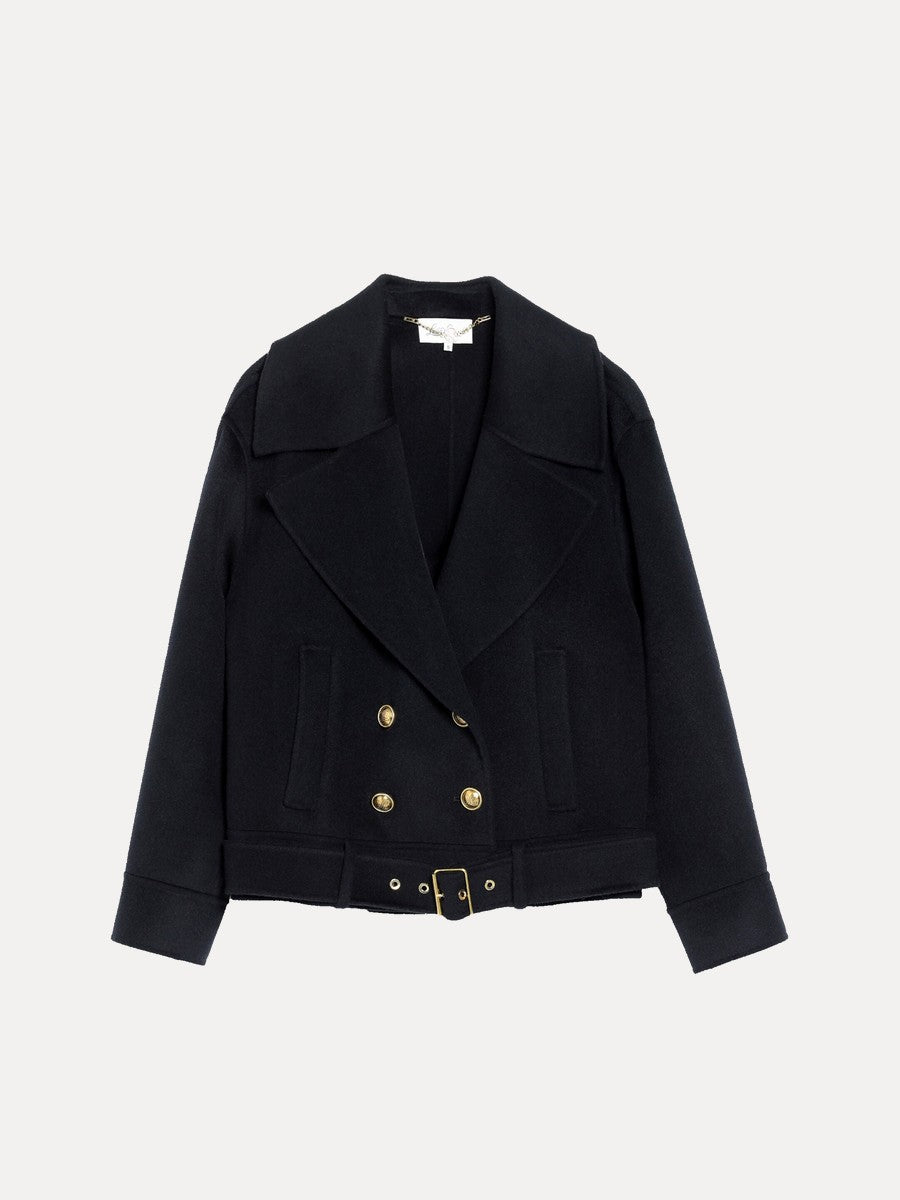 Luisa Spagnoli boxy wool-blend caban jacket